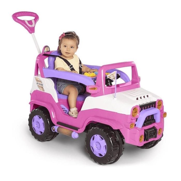 Carrinho Infantil Diipi Rosa - Ref 1028 Calesita