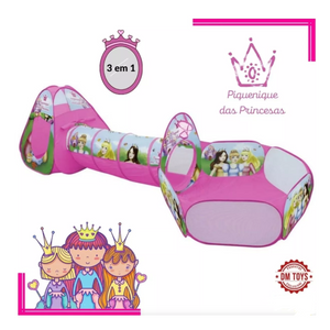 Barraca 3 em 1 Princesas - Ref DMT5880 DM Toys