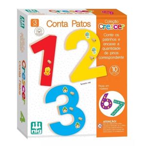 Jogo Conta Patos - aprendizado e educação infantil - 0458 Nig Brinquedos