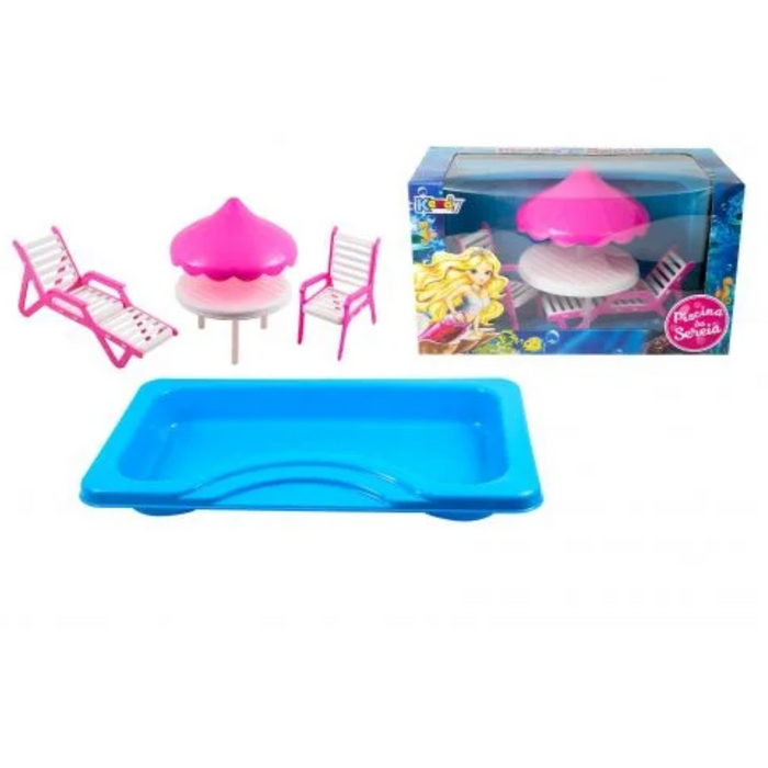 Brinquedo de Menina Piscina da Sereia -  Ref BQ0640A Kendy Brinquedos