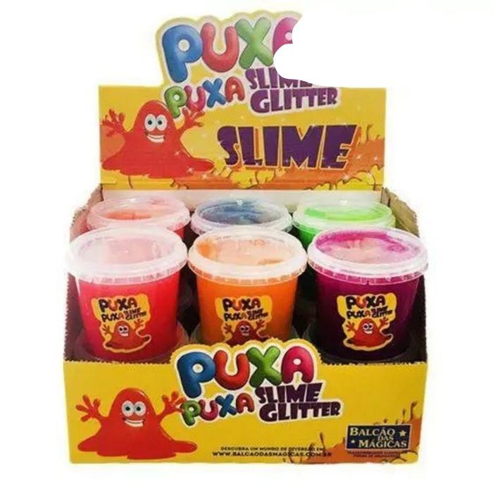 Puxa Puxa Slime com Glitter