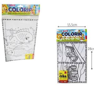 Kit com 6 unidades para colorir peq. Minitoys 0987