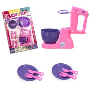 Kit Batedeira Play Cooker Com 9 Peças Infantil Altimar - 7704