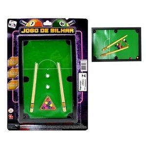 Jogo De Sinuca Mini Snooker Brinquedo Infantil Com 15 Itens