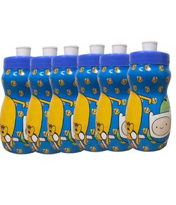 KIT SQUEEZE COM 6 GARAFINHAS ADVENTURE TIME - R300ML