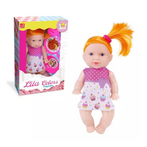 Boneca Lila Colors Papinha 2456 Anjo