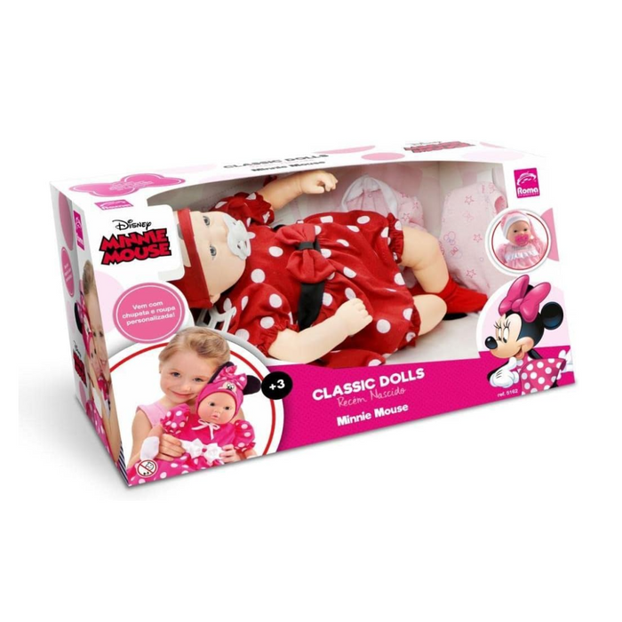 BONECA RECÉM NASCIDO - MINNIE MOUSE