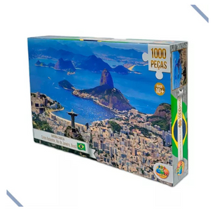 QUEBRA-CABEÇA 1000PCS REF 1042 CRISTO REDENTOR, RIO DE JANEIRO, BRASIL GGB BRINQUEDOS