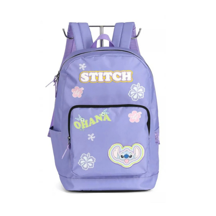 MOCHILA DE COSTA STITCH OHANA LILAS MS47735SC-LI MAXLOG