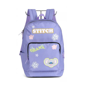 MOCHILA DE COSTA STITCH OHANA LILAS MS47735SC-LI MAXLOG