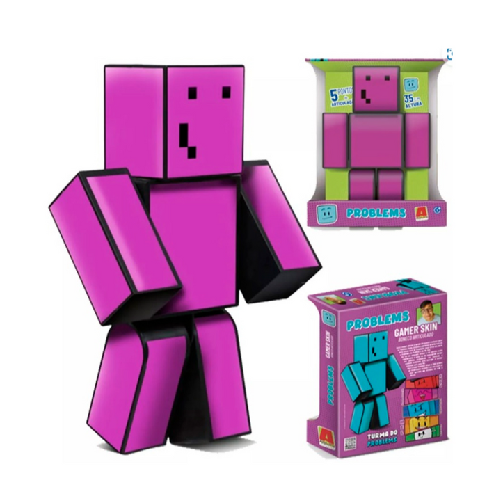 BONECA GAMER SKIN MELZINHA - 35 CM ALGAZARRA.