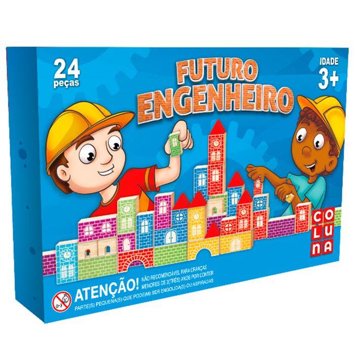 BLOCOS DE MONTAR FUTURO ENGENHEIRO 24 PCS 0907 COLUNA