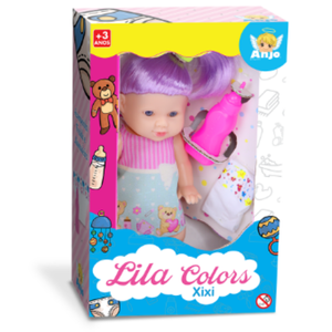 Boneca Lila Colors Xixi 2458 Anjo