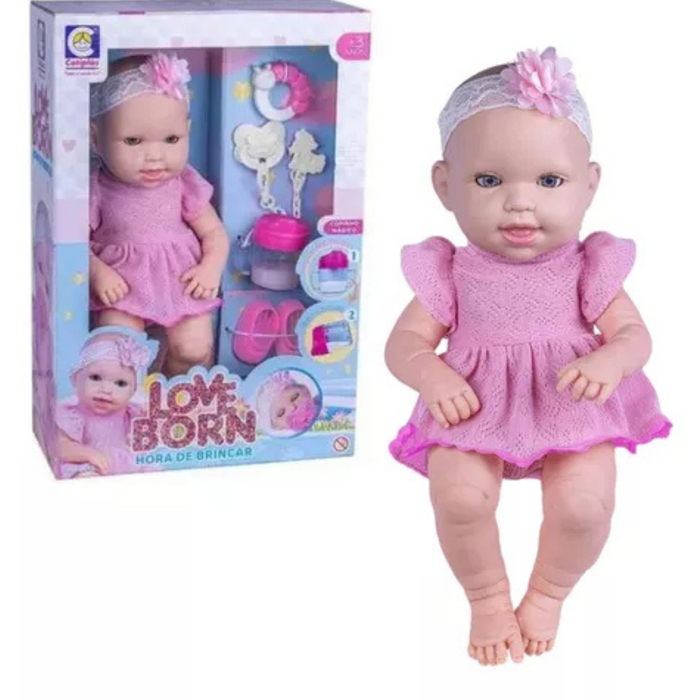 BONECA HORA DE BRINCAR LOVE BORN 2613 COTIPLAS