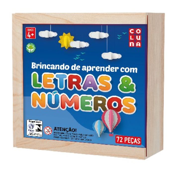 BRINCANDO DE APRENDER C LETRAS E NUMEROS 790698 COLUNA