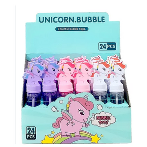 BUBBLE - BOLINHA DE SABÃO UNICORNIO  - C/24 - NO.8003