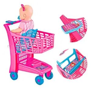 CARRINHO DE SUPERMERCADO INFANTIL MARKET VERMELHO - 870 - MAGIC TOYS