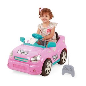 CARRO ELETRICO C CONTROLE SOUT CAR ROSA 654 HOMEPLAY