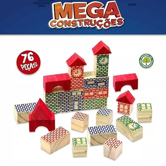 MEGA CONSTRU€åES 76 PCS 7395 - PAIS E FILHOS