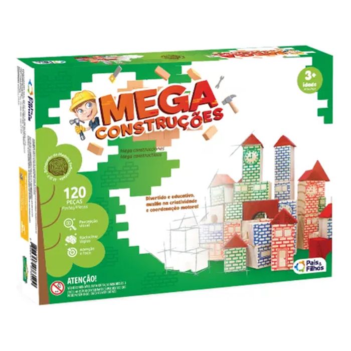 MEGA CONSTRU€åES 120 PCS  7361 PAIS E FILHOS