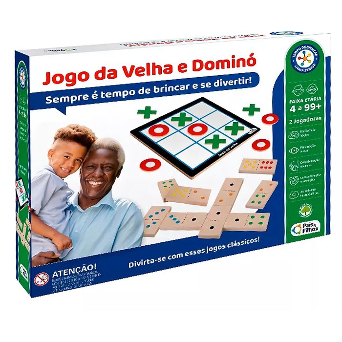 JOGO DA VELHA E DOMINà - 792554 - PAIS E FILHOS