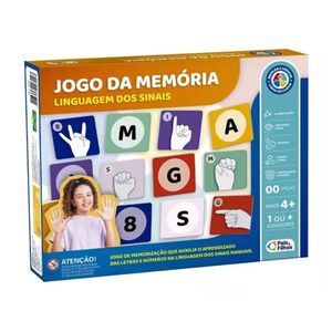 JOGO DA MEMORIA LINGUA DOS SINAIS 791902  PAIS E FILHOS