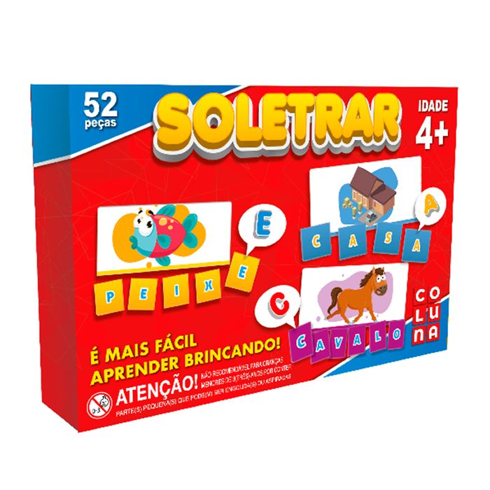 JOGO DIVERSOS SOLETRAR 52 PEÇAS 0914 COLUNA