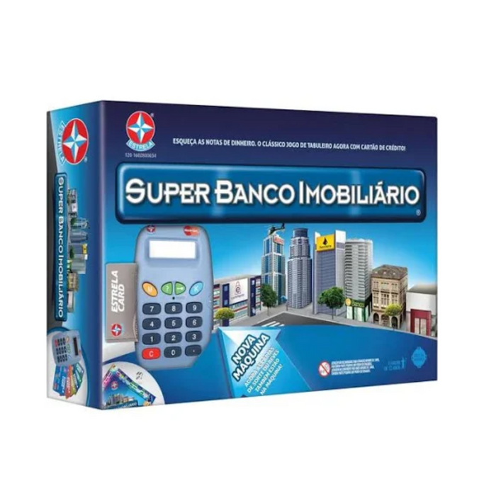 Jogo Super Banco Imobiliário Com Maquina De Cartão - Estrela