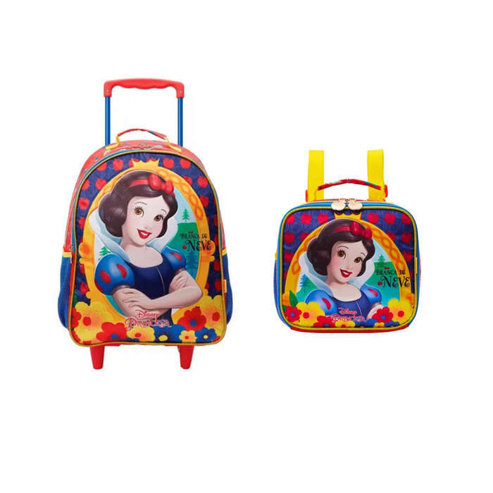 KIT MOCHILA + LANCHEIRA BRANCA DE NEVE 16 R2 13080 XERYUS