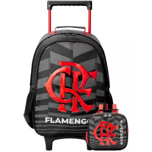 KIT MOCHILA DE RODA + LANCHEIRA 16 R1 FLAMENGO 13550 XERYUS