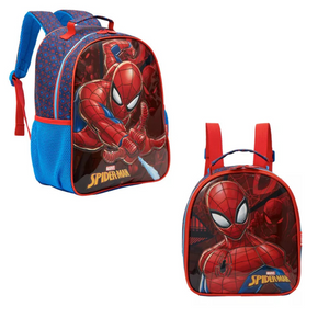 KIT MOCHILA DE COSTA + LANCHEIRA  14 X1 13333 SPIDER-MAN