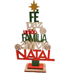 MINI ARVORE DE NATAL  DECORATIVA -  REF NATM18