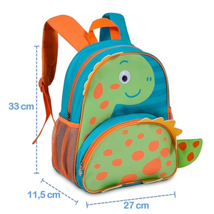 MOCHILA DE COSTA DINOSSAURO VERDE CP24509D CLIO PET