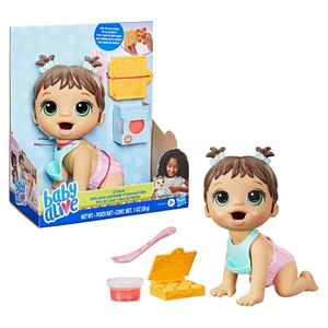 BABY ALIVE HORA DA PAPINHA MORENA - F2618 - HASBRO