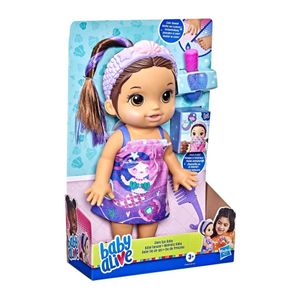 BABY ALIVE DIA DE PRINCESA MORENA - F3565 - HASBRO