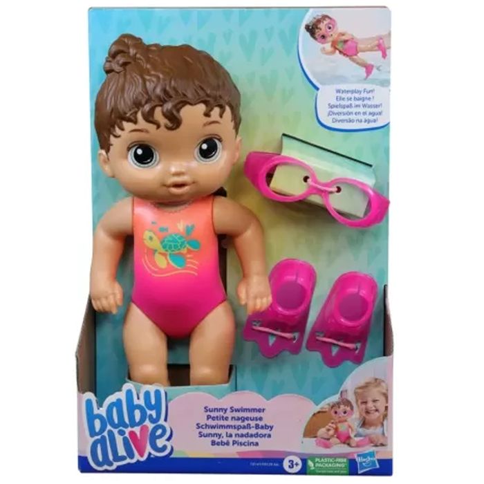 BABY ALIVE BEBÊ PISCINA MORENA - F8141 - HASBRO