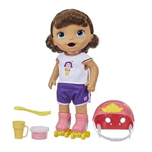 BABY ALIVE ROLLER SKATE MORENA- F5354 - HASBRO