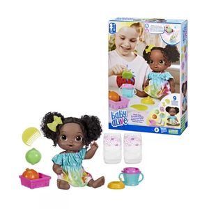 BABY ALIVE HORA DO SUCO NEGRA - F7358 - HASBRO