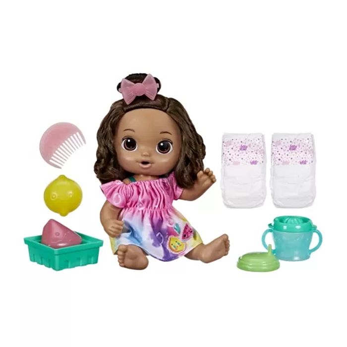 BABY ALIVE HORA DO SUCO MORENA - F7357 - HASBRO