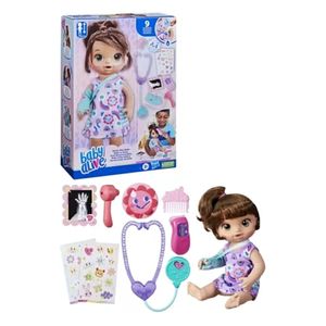 BABY ALIVE DIA DE CUIDAR DA BELLA MORENA ROXA  F7536 - HASBRO