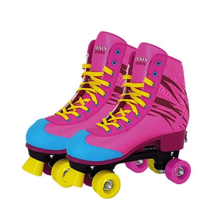 PATINS 4 RODAS - ROLLER SKATE 31/34 ROSA