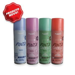 TINTA SPRAY TEMPORÁRIA POPPER VERDE PASTEL - PL9418-G - POPPER