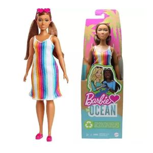 BARBIE MALIBU ANIVERSÁRIO DE 50 ANOS SORTIDOS VESTIDO AZUL LOIRA - GRB35 - MATTEL