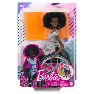 BARBIE FASHIONISTA CADEIRA DE RODAS NEGRA - HJT14 - MATTEL