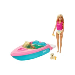 BARBIE BARCO COM BONECA E PETS - GRG30- MATTEL