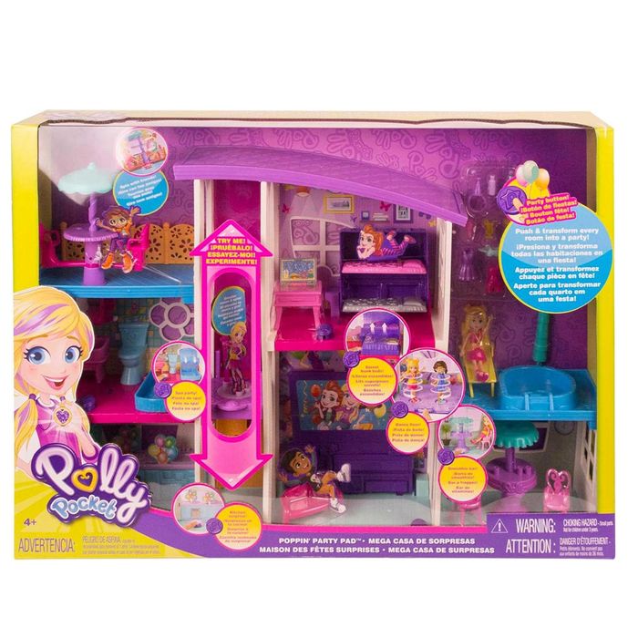 POLLY POCKET MEGA CASA DE SURPRESAS - QFR12 - MATTEL