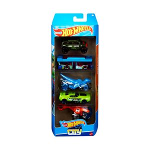 HOT WHEELS PACOTE COM 5 CARROS ESCALA 1:64 SORTIDO - 1806 - MATTEL