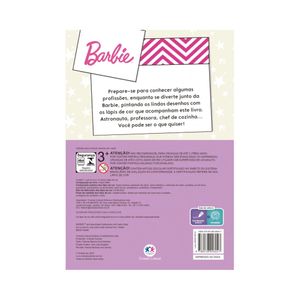 BARBIE ADMIRAVEIS PROFISSOES LIVRO PARA COLORIR COM LAPIS DE COR - 96047 - CIRANDA CULTURAL