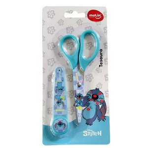 TESOURA COM PROTETOR STITCH - DISNEY - MOLIN - 31385