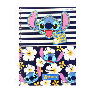 CADERNO ARAMADO STITCH -  JANDAIA - 3253 - 80 FOLHAS